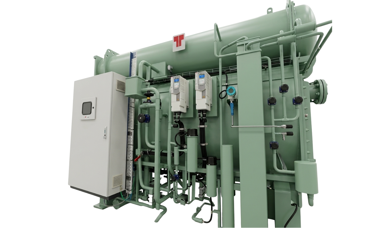 Steam-Driven Absorption Heat Pump